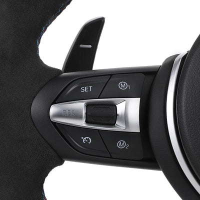 Volant BMW M Sport F10 F20 F22 F30 F32 F01 Microsuède - installé sur véhicule - Becquet Voiture