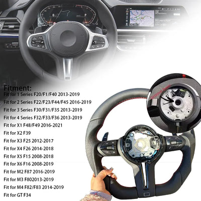 Volant Carbone BMW F10 F30 F20 F32 M Performance - en situation - Becquet Voiture