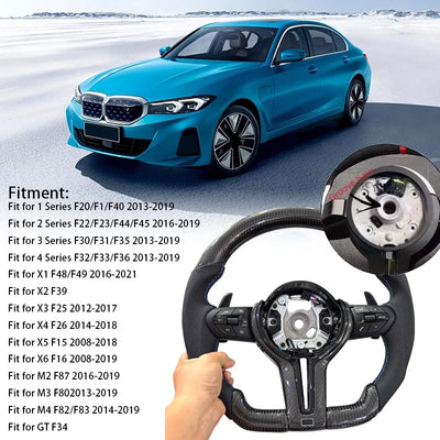 Volant Carbone BMW F30 F10 F20 F32 M Performance - en situation - Becquet Voiture