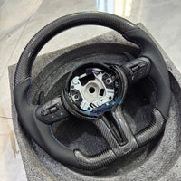 Volant Carbone BMW F30 F10 F20 F32 M Performance - vue arrière - Becquet Voiture