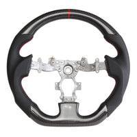 Volant Carbone Cuir Alcantara Nissan GTR R35 - vue de profil - Becquet Voiture