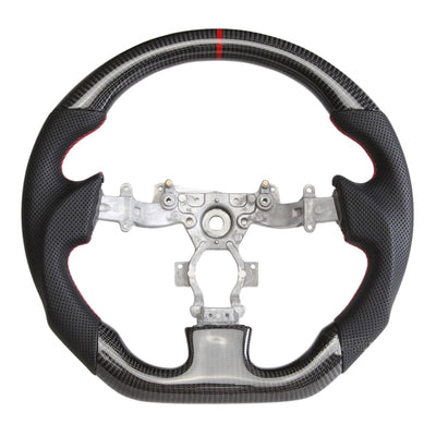 Volant Carbone Cuir Alcantara Nissan GTR R35 - vue de profil - Becquet Voiture
