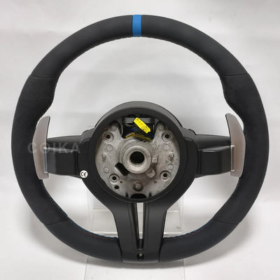 Volant Cuir Alcantara BMW Série F F30 F10 M3 M5 - vue arrière - Becquet Voiture