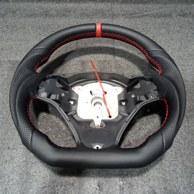 Volant Cuir BMW E90 E92 E93 M3 Fond Plat 2005-2012 - vue de face 2 - Becquet Voiture