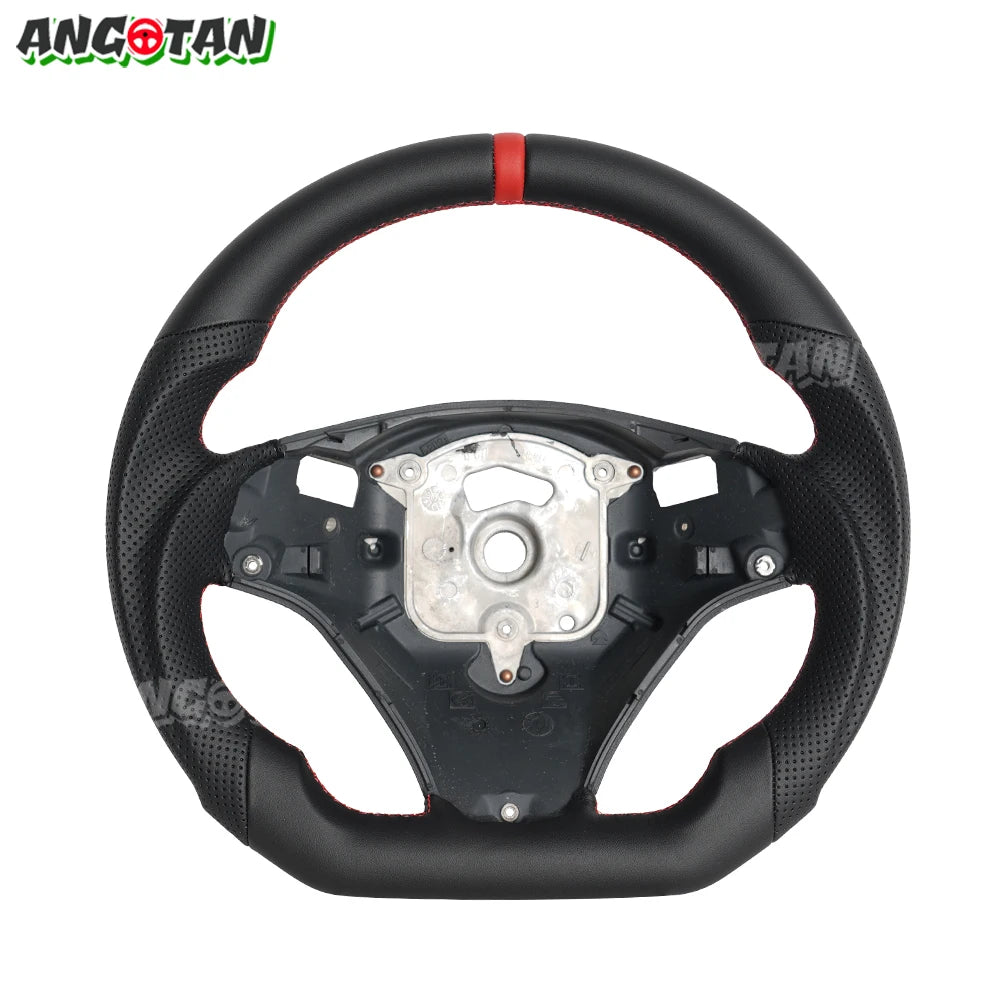 Volant Cuir BMW E90 E92 E93 M3 Fond Plat 2005-2012 - vue de face - Becquet Voiture