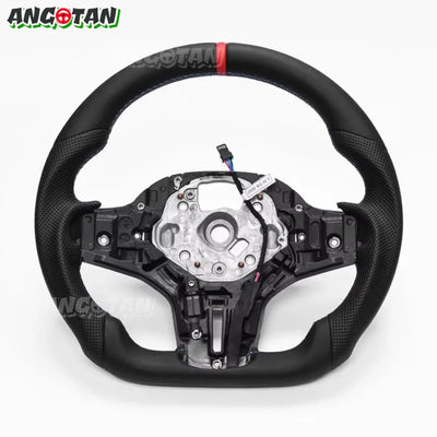 Volant Cuir BMW Séries G20 G30 G11 G05 F90 - détail du montage - Becquet Voiture