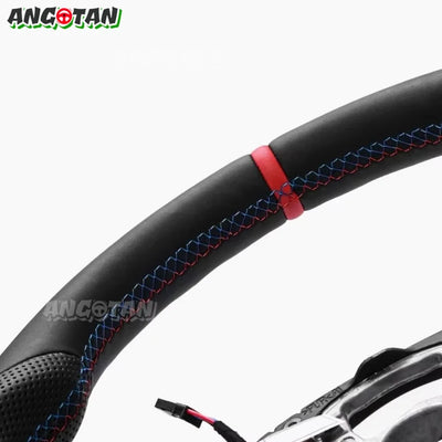 Volant Cuir BMW Séries G20 G30 G11 G05 F90 - vue de trois-quarts - Becquet Voiture
