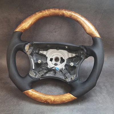 Volant Cuir Bois Mercedes CL55 AMG S430 1998-2006 - vue arrière - Becquet Voiture