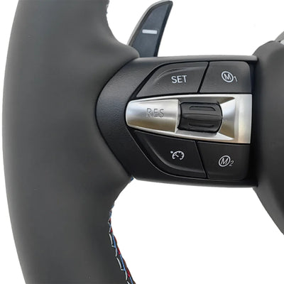 Volant Cuir Sport BMW Série 1 3 5 7 X5 X6 F30 F10 - vue arrière - Becquet Voiture