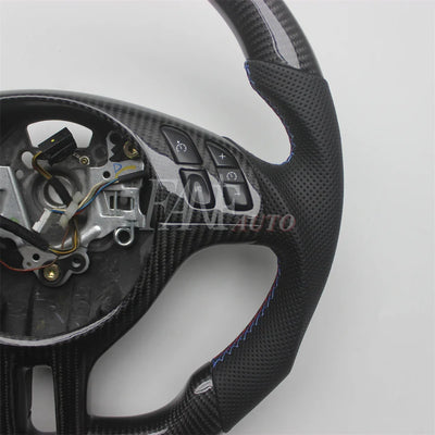 Volant Fibre de Carbone Cuir BMW E46 Série 3 1997-2006 - vue arrière - Becquet Voiture