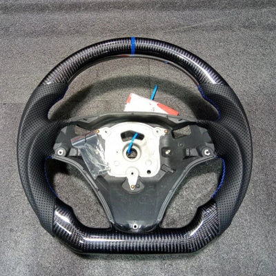 Volant Fibre de Carbone Cuir BMW E90 E92 E93 2005-2012 - vue arrière 2 - Becquet Voiture