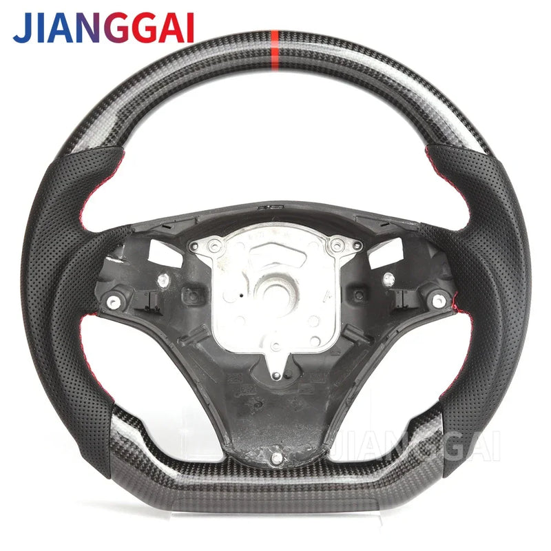 Volant Fibre de Carbone Cuir BMW E90 E92 E93 2005-2012 - vue arrière - Becquet Voiture