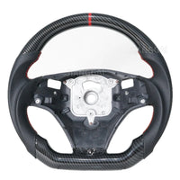 Volant Fibre de Carbone Cuir BMW E90 E92 E93 2005-2012 - vue rapprochée - Becquet Voiture