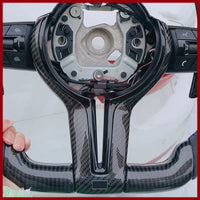 Volant Fibre de Carbone Logo M BMW F30 F10 F20 E90 - vue arrière - Becquet Voiture
