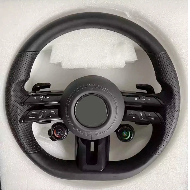 Volant Fibre de Carbone Mercedes Classe G W464 W465 - installé sur véhicule - Becquet Voiture
