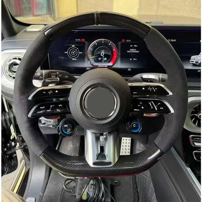 Volant Fibre de Carbone Mercedes Classe G W464 W465 - vue arrière - Becquet Voiture