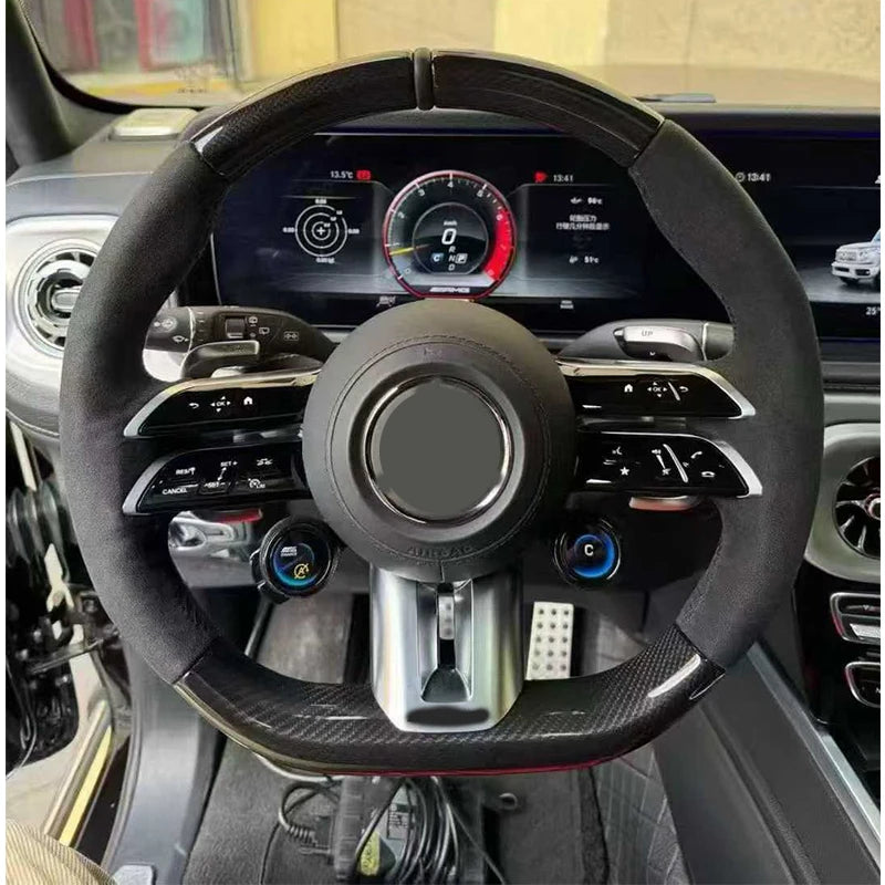 Volant Fibre de Carbone Mercedes Classe G W464 W465 - vue arrière - Becquet Voiture