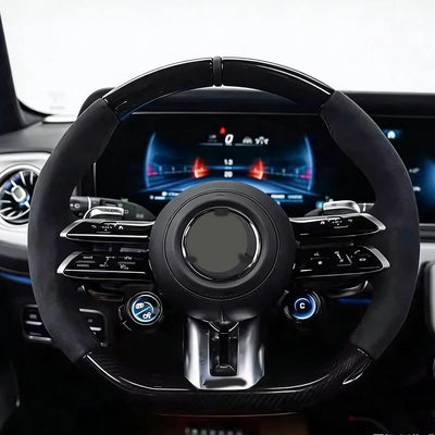 Volant Fibre de Carbone Mercedes Classe G W464 W465 - vue de face - Becquet Voiture
