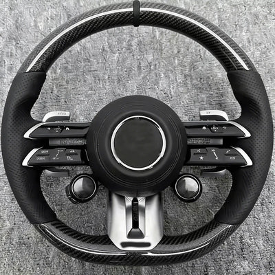 Volant Fibre de Carbone Mercedes Classe G W464 W465 - vue de profil - Becquet Voiture