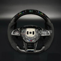 Volant LED Carbone Mercedes AMG 2015-2018 - vue de dessus - Becquet Voiture