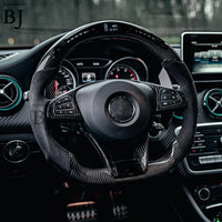 Volant LED Carbone Mercedes AMG 2015-2018 - vue de face - Becquet Voiture