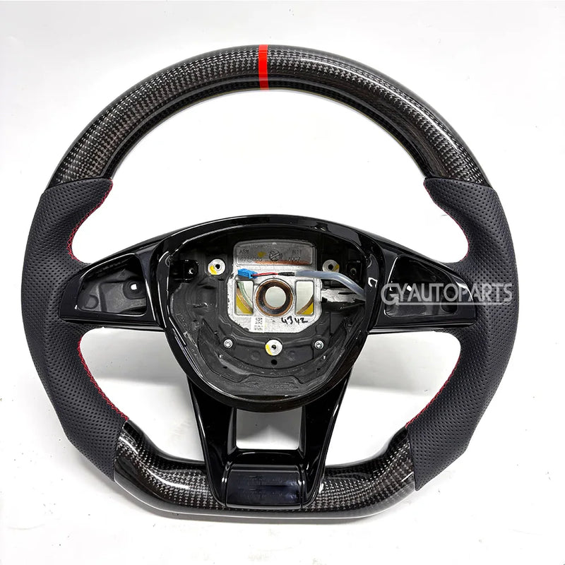Volant LED Carbone Mercedes AMG 2015-2018 - vue de profil 2 - Becquet Voiture