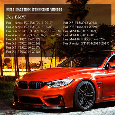 Volant M Sport Cuir BMW M3 M5 Séries F E90 avec Palettes - packshot studio - Becquet Voiture