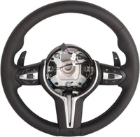 Volant M Sport Cuir BMW M3 M5 Séries F E90 avec Palettes - vue rapprochée - Becquet Voiture