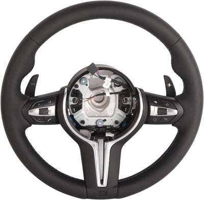 Volant M Sport Cuir BMW M3 M5 Séries F E90 avec Palettes - vue rapprochée - Becquet Voiture