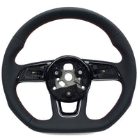 Flat-Bottom Performance Steering Wheel Audi A3 S3 8V Leather Alcantara 2012-2020 - fitting detail 2 - Becquet Voiture