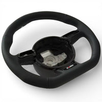 Flat-Bottom Performance Steering Wheel Audi A5 S5 B8 2007-2016 - rear view - Becquet Voiture