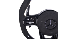 Volant Mercedes AMG Carbone Alcantara 2014-2022 - installé sur véhicule - Becquet Voiture