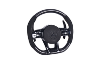 Volant Mercedes AMG Carbone Alcantara 2014-2022 - vue de profil - Becquet Voiture