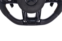 Volant Mercedes AMG Carbone Alcantara 2014-2022 - vue de trois-quarts - Becquet Voiture