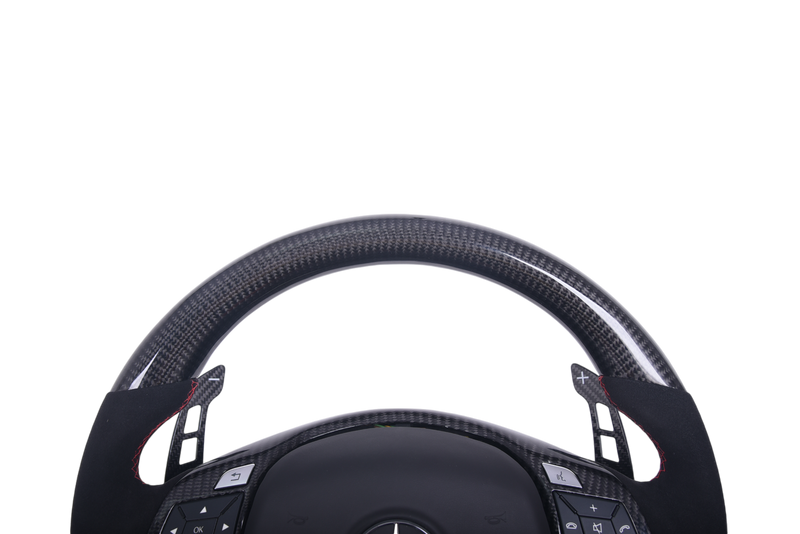 Volant Mercedes AMG Cuir Alcantara Carbone 2009-2015 - vue arrière - Becquet Voiture