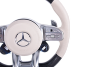 Mercedes AMG Leather Alcantara Carbon Steering Wheel 2014-2022 - studio packshot - Becquet Voiture