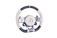 Mercedes AMG Leather Alcantara Carbon Steering Wheel 2014-2022 - side view - Becquet Voiture