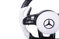 Volant Mercedes AMG Cuir Blanc Carbone 2014-2022 - packshot studio - Becquet Voiture