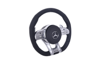 Full Leather Mercedes-AMG Steering Wheel 2014-2022 - side view - Becquet Voiture