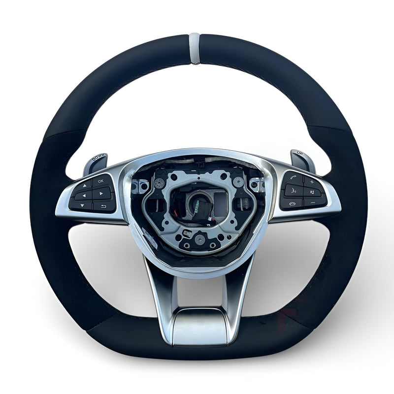 Volant Performance Carbone Mercedes-Benz Classe G W463 2009-2022 - détail du montage - Becquet Voiture