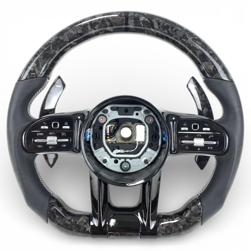 Volant Performance Carbone Mercedes-Benz Classe G W463 II 2022-2026 - vue de dessus - Becquet Voiture