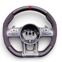 Ergonomic Carbon Performance Steering Wheel Mercedes CLA C118 AMG Pack 2019-2025 - fitted on vehicle 2 - Becquet Voiture