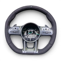 Ergonomic Carbon Performance Steering Wheel Mercedes CLA C118 AMG Pack 2019-2025 - rear view 2 - Becquet Voiture
