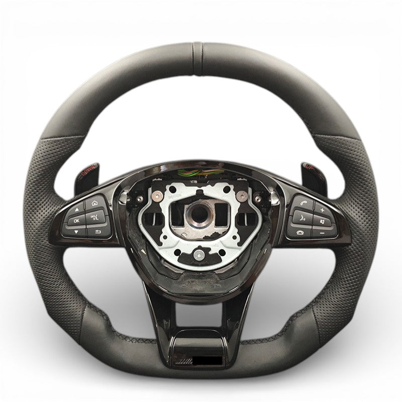 Volant Performance carbone Mercedes Classe C W205 Pack AMG 2014-2021 - vue rapprochée 3 - Becquet Voiture