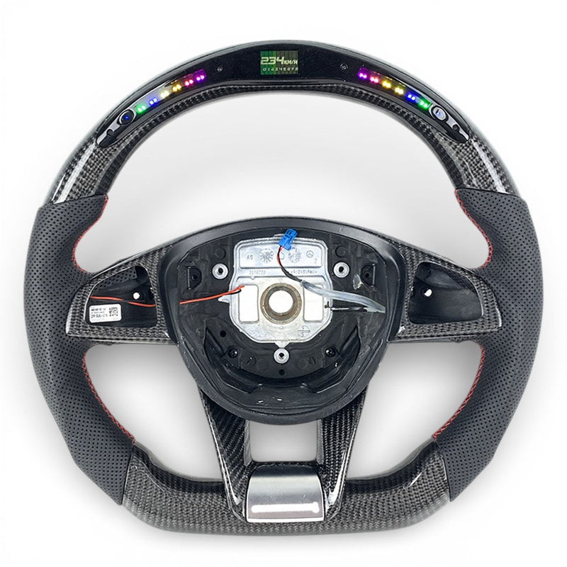Volant Performance carbone Mercedes Classe C W205 Pack AMG 2014-2021 - vue rapprochée - Becquet Voiture