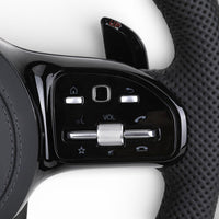 Carbon Performance Steering Wheel Mercedes GLA H247 AMG Pack Leather Alcantara 2020-2025 - fitted on vehicle 5 - Becquet Voiture