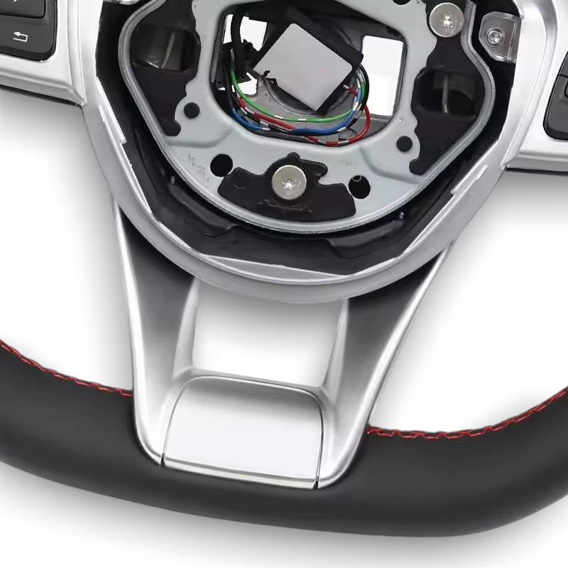 Volant Performance carbone Mercedes GLE W166 sport 2015-2018 - détail du montage 2 - Becquet Voiture