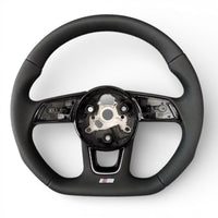 Performance-Lenkrad flach Audi A3 S3 8V Leder 2012–2020 - Studio-Packshot 2 - Becquet Voiture