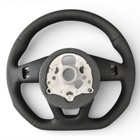 Performance-Lenkrad flach Audi A3 S3 8V Leder 2012–2020 - Draufsicht 2 - Becquet Voiture