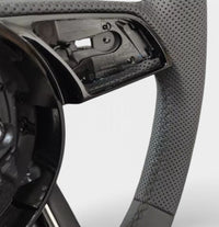 Performance-Lenkrad flach Audi A3 S3 8V Leder 2012–2020 - Vorderansicht 2 - Becquet Voiture